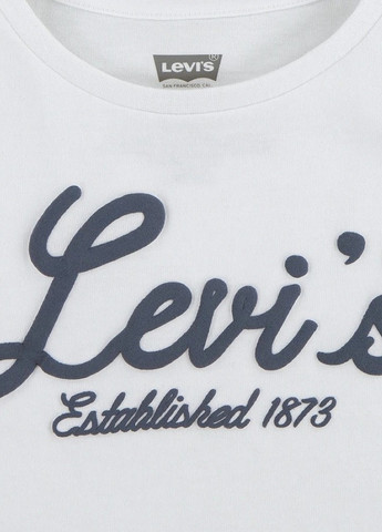 Белая летняя футболка Levi's