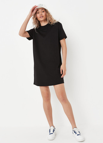 Чорна кежуал сукня сукня-футболка Missguided однотонна