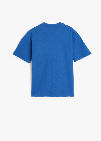 Светло-синяя летняя футболка KOTON