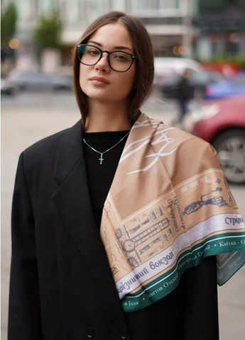 Платок, 90х90 см My Scarf (368110878)