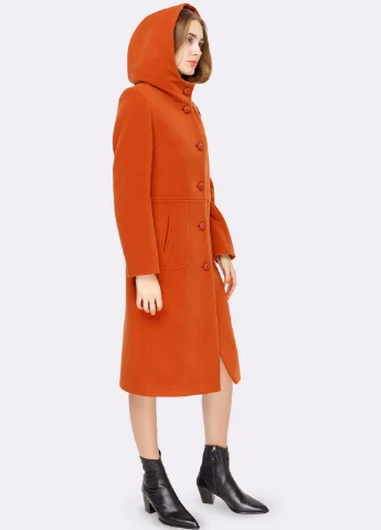 Терракотовое демисезонное Пальто Cat Orange