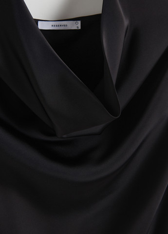 Чорна кежуал сукня сукня-комбінація Reserved однотонна