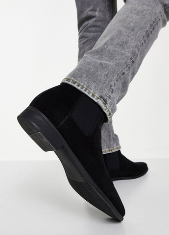 Черные осенние ботинки челси Asos