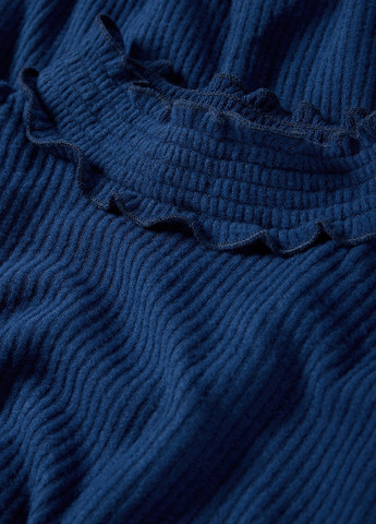 Синяя однотонная блузка C&A демисезонная