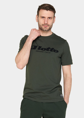 Хаки (оливковая) футболка Lotto ATHLETICA DUE V TEE