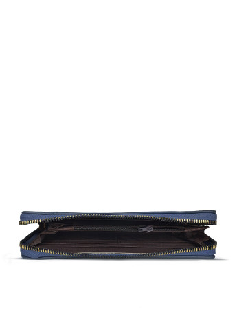 Жіночий гаманець портмоне на блискавці шкіряний синього кольору 19*10*2 Fashion (252033303)