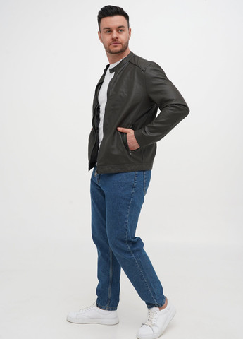 Серо-зеленая демисезонная куртка Trend Collection