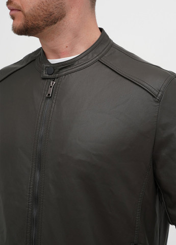 Серо-зеленая демисезонная куртка Trend Collection