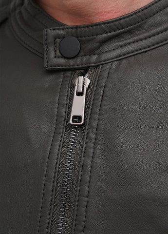 Серо-зеленая демисезонная куртка Trend Collection