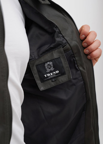 Серо-зеленая демисезонная куртка Trend Collection