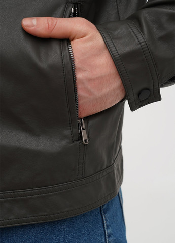 Серо-зеленая демисезонная куртка Trend Collection