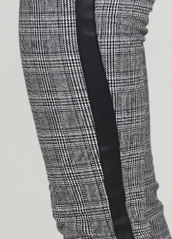 Черно-белые кэжуал демисезонные зауженные брюки Showny
