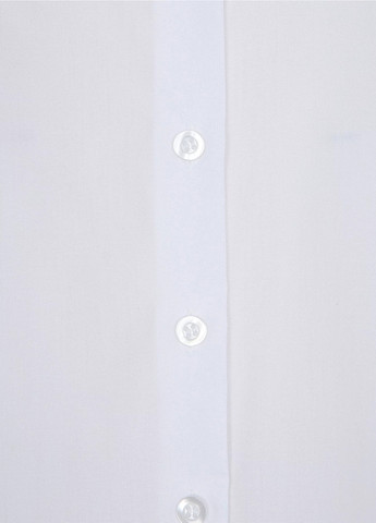 Белая кэжуал рубашка однотонная George