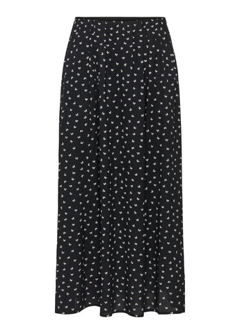 Черная кэжуал цветочной расцветки юбка Only