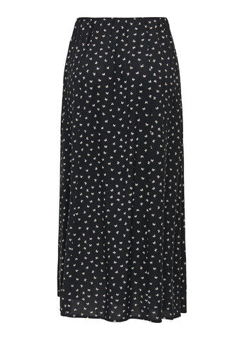 Черная кэжуал цветочной расцветки юбка Only