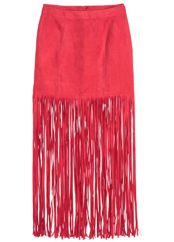 Красная кэжуал юбка H&M карандаш