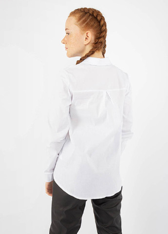 Белая классическая рубашка с рисунком Mevis