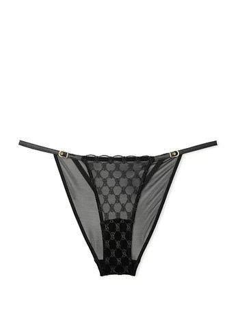 Чорний демісезонний комплект (бюстьє, трусики) Victoria's Secret