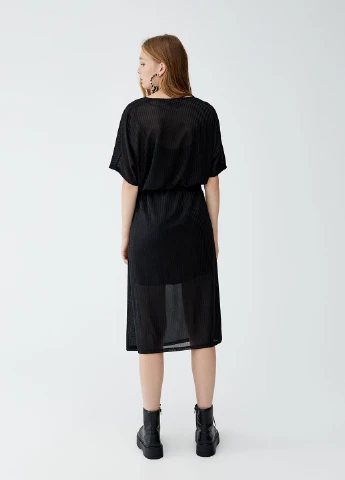 Черное кэжуал платье Pull & Bear однотонное