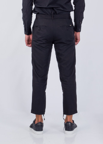 Черные кэжуал демисезонные прямые брюки RePlic