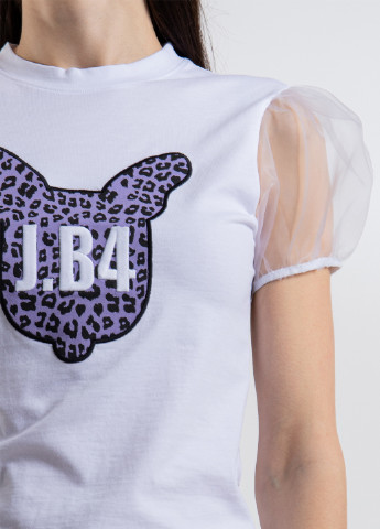 Белая летняя футболка J.B4 (Just Before)