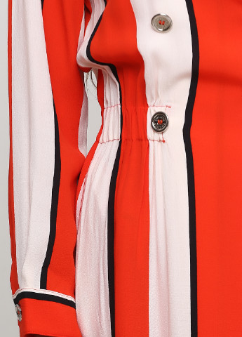 Комбинированное кэжуал платье рубашка Societa в полоску