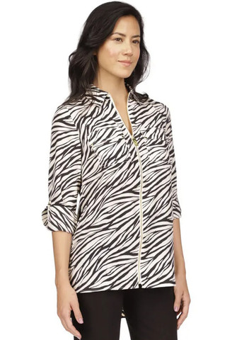 Чёрно-белую блуза Michael Kors