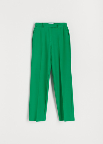 Зеленые кэжуал демисезонные прямые брюки Reserved
