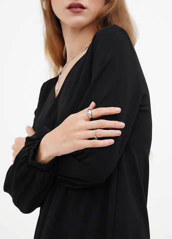 Черное кэжуал платье Terranova однотонное