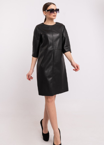 Черное кэжуал платье мэдисон пл 1119 черный Ри Мари однотонное