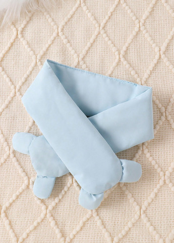 Світло-блакитна демісезонна комплект (куртка, шарф) SHEIN