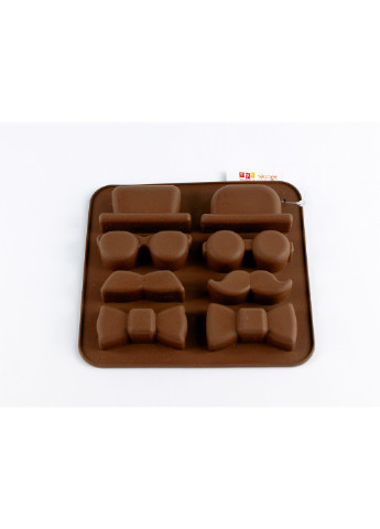 Форма силіконова для цукерок Детектив 14х13х2см шоколадна (MYS-41175.1) MysSilicone (216708613)
