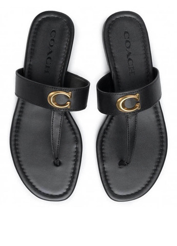 Черные кэжуал шлепанцы Coach