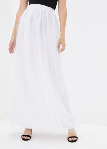 Белая кэжуал однотонная юбка Podium тюльпан