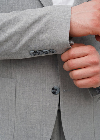 Сірий демісезонний костюм (піджак, штани) брючний Trend Collection