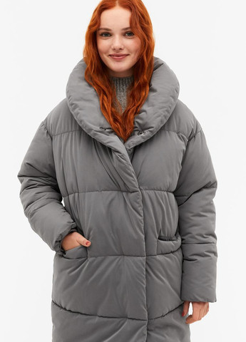 Сіра демісезонна куртка Monki