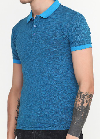 Темно-голубой футболка-поло для мужчин Barazza меланжевая