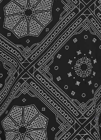 Свитшот H&M - крой орнамент черный кэжуал - (108991669)