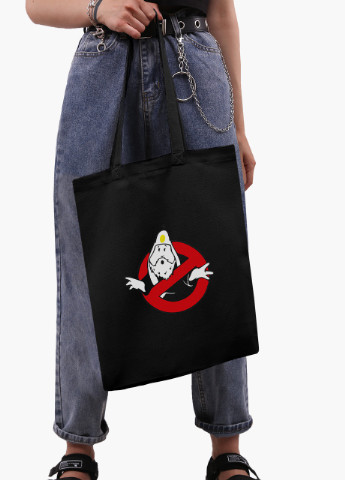 Еко сумка шоппер чорна Мисливці за привидами (Ghostbusters) (9227-2079-BK) MobiPrint (236391140)