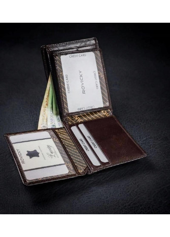 Кошелек мужской кожаный CPR-023-BAR Rovicky (254314268)