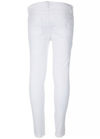 Белые демисезонные скинни джинсы Geisha