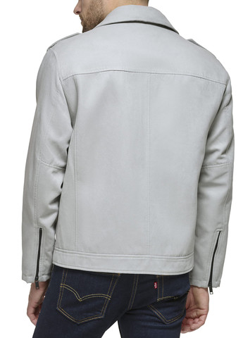 Серая демисезонная куртка косуха DKNY