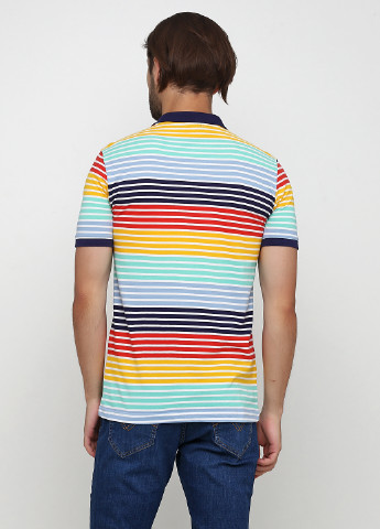 Цветная футболка-поло для мужчин Madoc Jeans в полоску