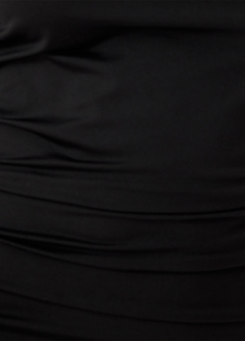 Черное вечернее платье с открытыми плечами, силуэтная KOTON однотонное