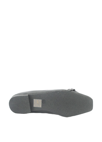 Женские балетки | чёрные однотонные цепочки искусственная кожа (322353739)