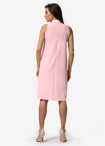 Розовое кэжуал платье а-силуэт Lada Lucci однотонное