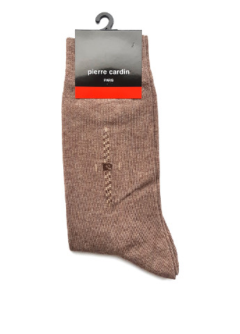 Носки Pierre Cardin надписи бежевые повседневные
