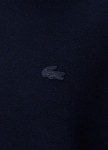 Темно-синее кэжуал платье платье-свитер Lacoste однотонное