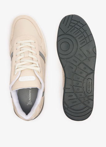 Бежевые демисезонные кроссовки Lacoste T-CLIP