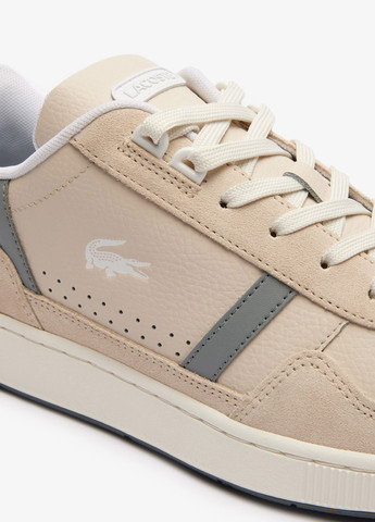 Бежевые демисезонные кроссовки Lacoste T-CLIP